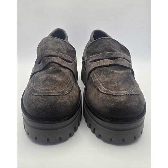 Gianluca Pisati Grey Suede Ladies's Slip on Loafers Size 40 - US Size 9.5 - Picture 4 of 11